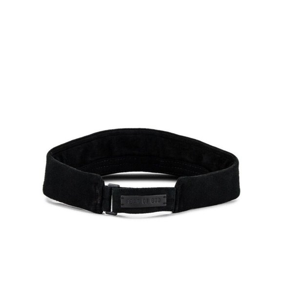 Fear of God Visor Hat Black Lamb Skin Leather - Picture 6 of 10
